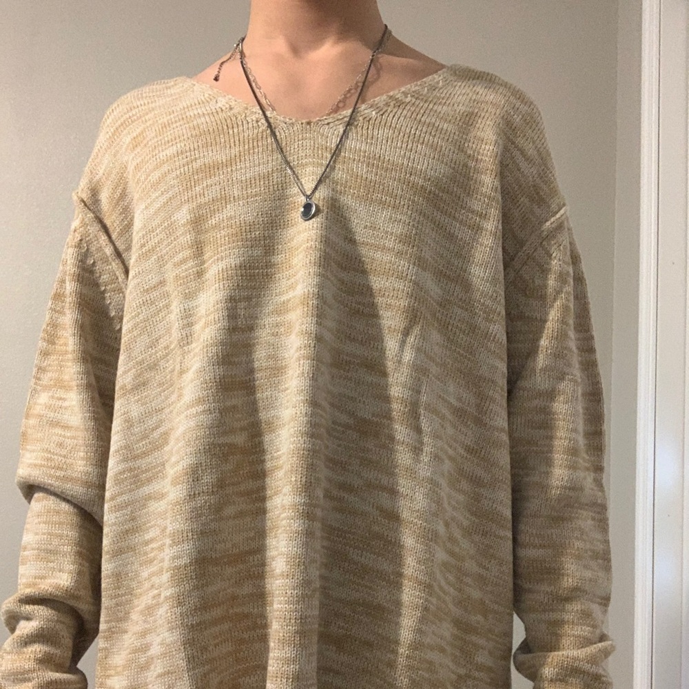 ASOS oversized knitter V-neck sweater